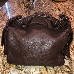 Bottega Veneta Cervo Cocker Intrecciato Satchel